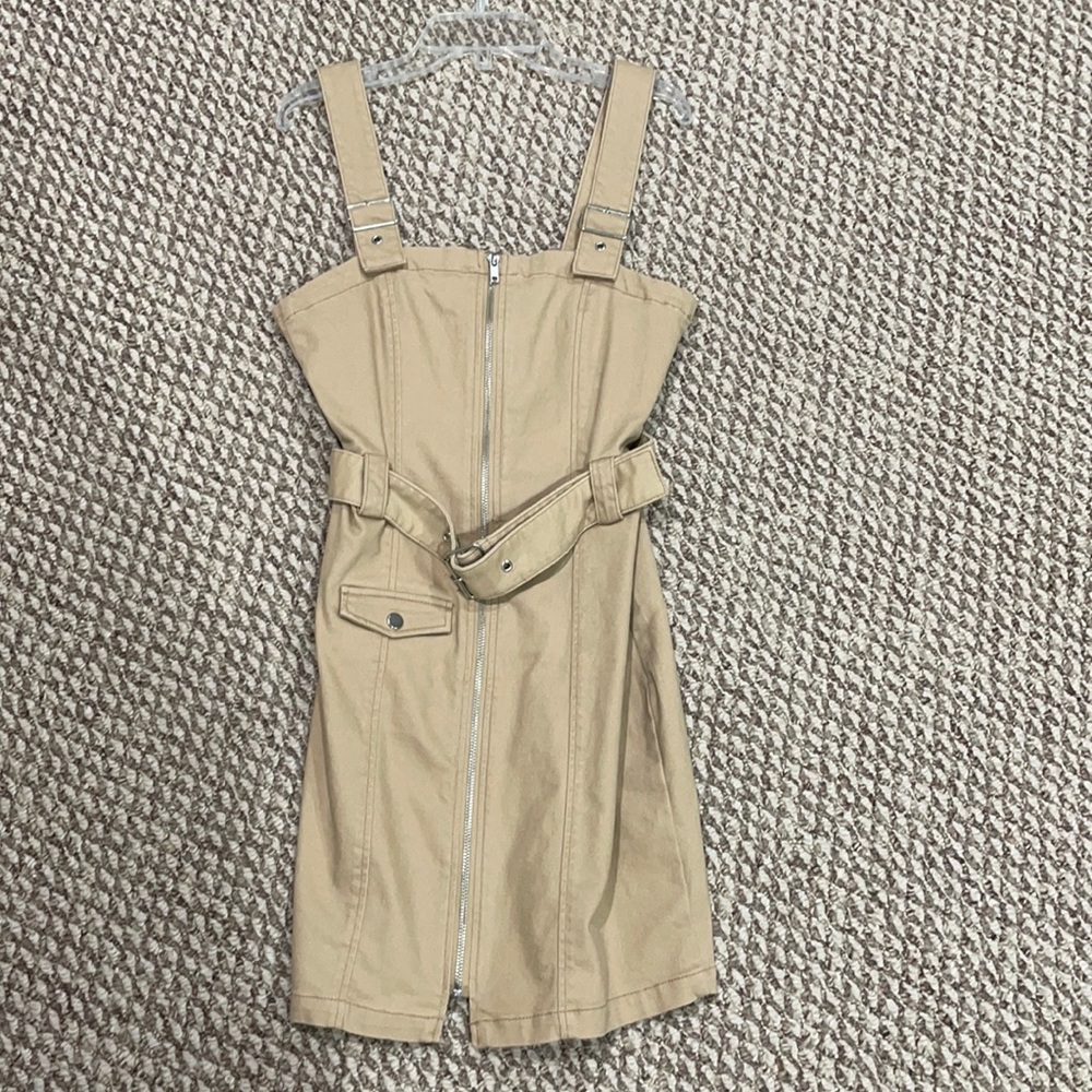 H&M divided dress size 4 NWT khaki color